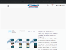 Tablet Screenshot of homelandsecurityresearch.com